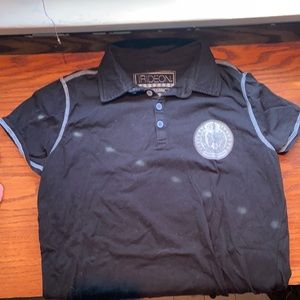 irideon navy blue horse riding shirt